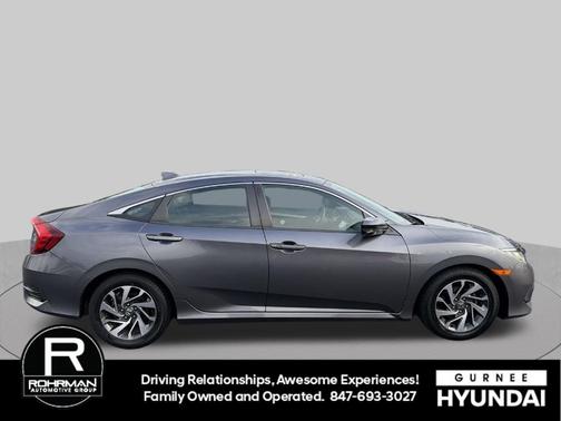 Modern Steel Metallic 2017 Honda Civic EX