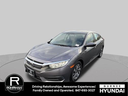 Modern Steel Metallic 2017 Honda Civic EX