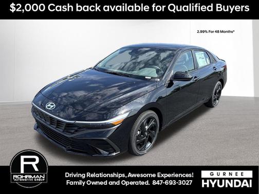 Black 2026 Hyundai ELANTRA SEL Sport