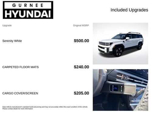 White 2027 Hyundai SANTA FE SEL