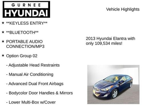 2013 Hyundai ELANTRA GLS