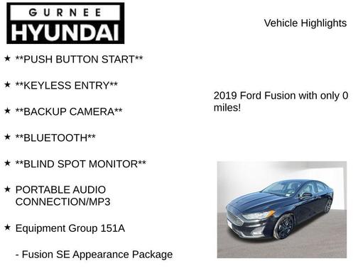 2019 Ford Fusion SE