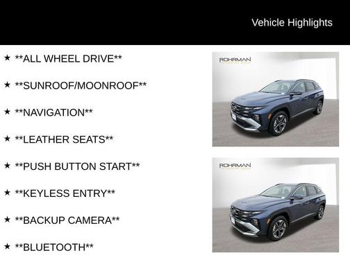 2025 Hyundai TUCSON SEL Convenience