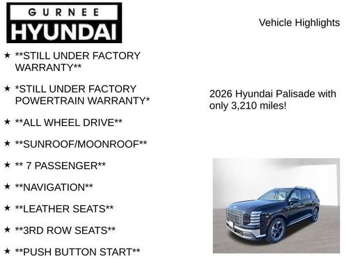 Abyss Black Pearl 2026 Hyundai PALISADE Limited