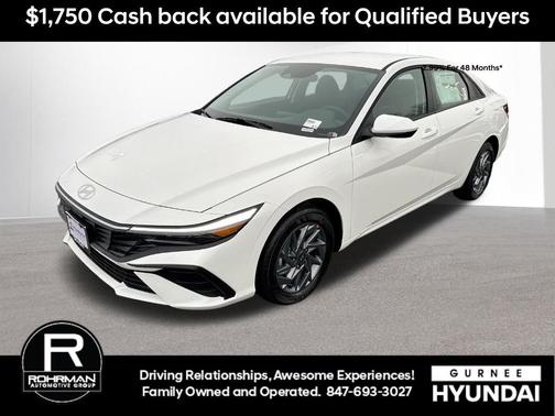 White 2026 Hyundai ELANTRA HEV Blue