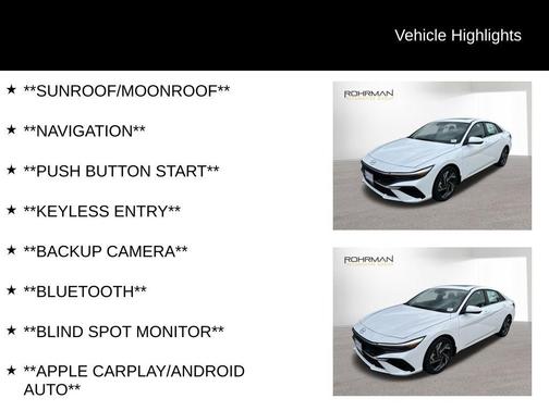 2025 Hyundai ELANTRA SEL Convenience