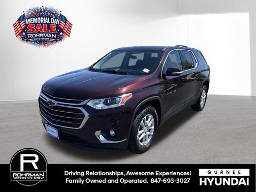 Black Currant Metallic 2018 Chevrolet Traverse LT Cloth