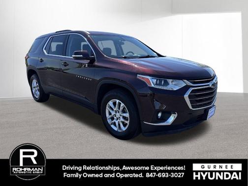 Black Currant Metallic 2018 Chevrolet Traverse LT Cloth