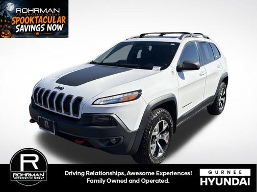 Bright White Clearcoat 2017 Jeep Cherokee Trailhawk