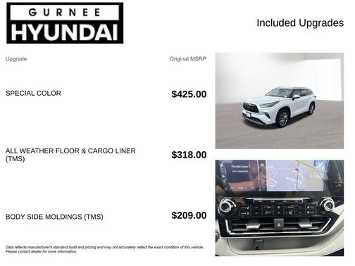 Wind Chill Pearl 2022 Toyota Highlander Platinum