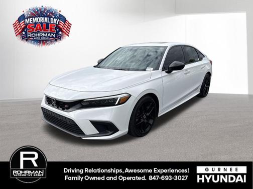 Platinum White Pearl 2022 Honda Civic Si Base