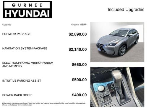 Atomic Silver 2015 Lexus NX 200t Base