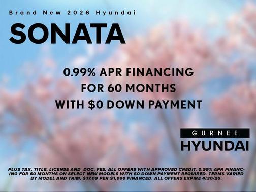 White 2026 Hyundai SONATA SEL Sport