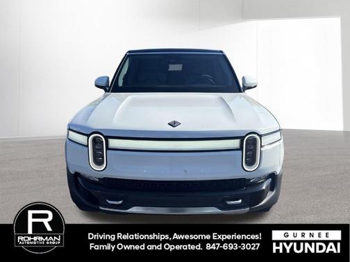 White 2023 Rivian R1S Adventure Quad Motor Large Pack