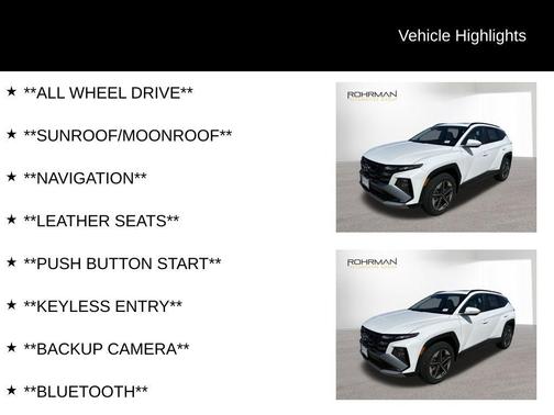2025 Hyundai TUCSON SEL Convenience