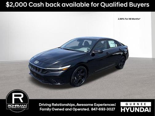 Black 2026 Hyundai ELANTRA SEL SPORT PREMIUM