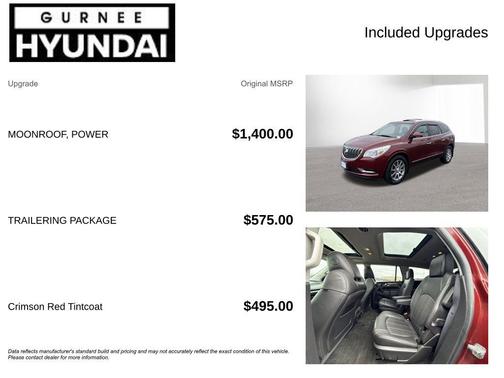 Crimson Red Tintcoat 2015 Buick Enclave Leather