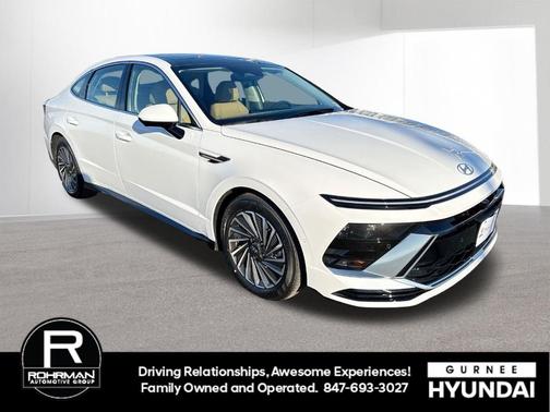 White 2026 Hyundai SONATA Hybrid Limited