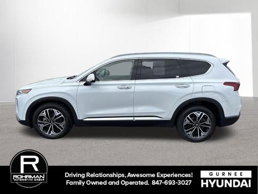 Quartz White 2019 Hyundai SANTA FE 2.0T Limited