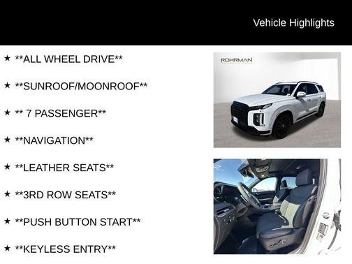 2025 Hyundai PALISADE Calligraphy Night Edition