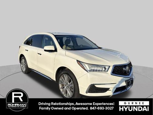 White Diamond Pearl 2017 Acura MDX 3.5L w/Technology Package
