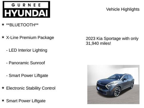 Gravity Gray 2023 Kia Sportage X-Line
