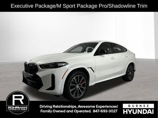 Alpine White 2024 BMW X6 M60i