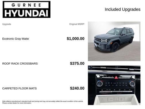 Gray Matte 2026 Hyundai SANTA FE HEV Calligraphy