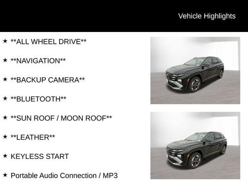 2025 Hyundai TUCSON SEL Convenience