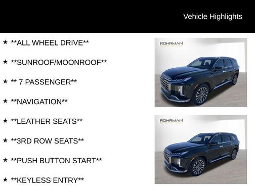 2025 Hyundai PALISADE Calligraphy