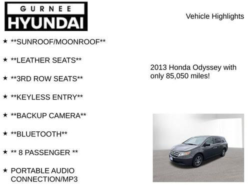 Polished Metal Metallic 2013 Honda Odyssey EX-L