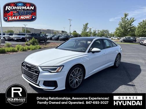Glacier White Metallic 2022 Audi A6 55 Premium Plus