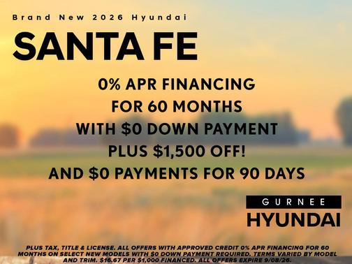 White 2026 Hyundai SANTA FE Calligraphy