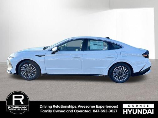 White 2026 Hyundai SONATA Hybrid Limited
