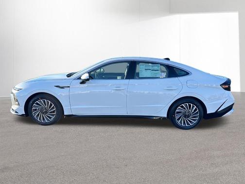 White 2026 Hyundai SONATA Hybrid Limited