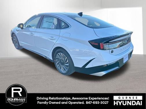 White 2026 Hyundai SONATA Hybrid Limited