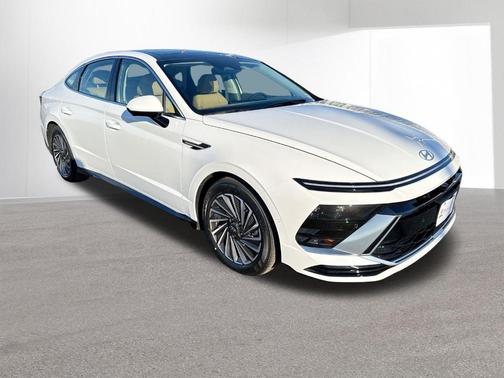 White 2026 Hyundai SONATA Hybrid Limited