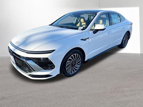 White 2026 Hyundai SONATA Hybrid Limited
