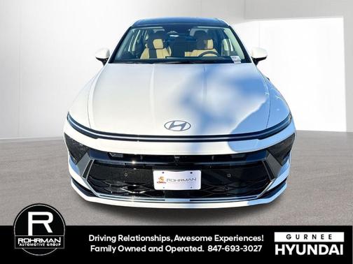 White 2026 Hyundai SONATA Hybrid Limited