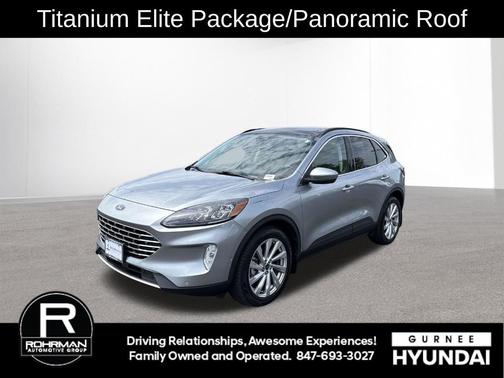 Silver Metallic 2022 Ford Escape Titanium Hybrid