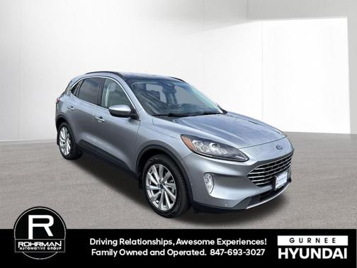 Silver Metallic 2022 Ford Escape Titanium Hybrid