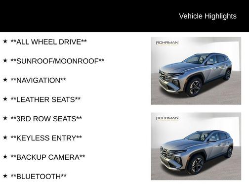 2025 Hyundai TUCSON SEL Convenience