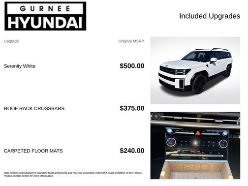 White 2027 Hyundai SANTA FE Calligraphy