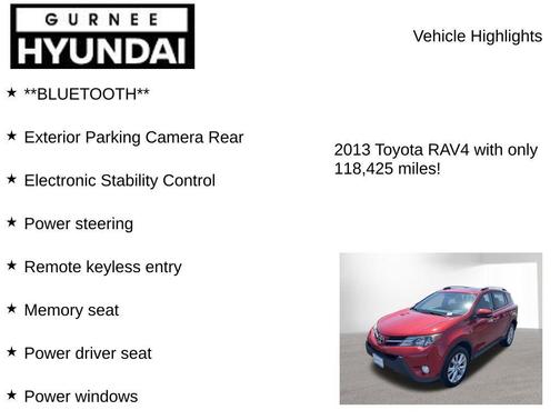Barcelona Red Metallic 2013 Toyota RAV4 Limited