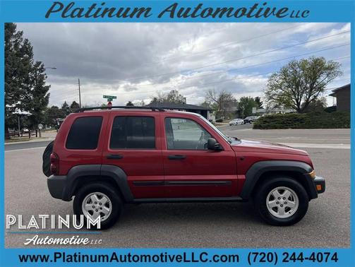Burgundy 2007 Jeep Liberty Sport