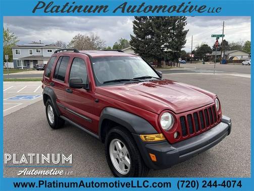 Burgundy 2007 Jeep Liberty Sport