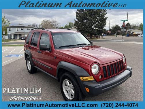 Burgundy 2007 Jeep Liberty Sport