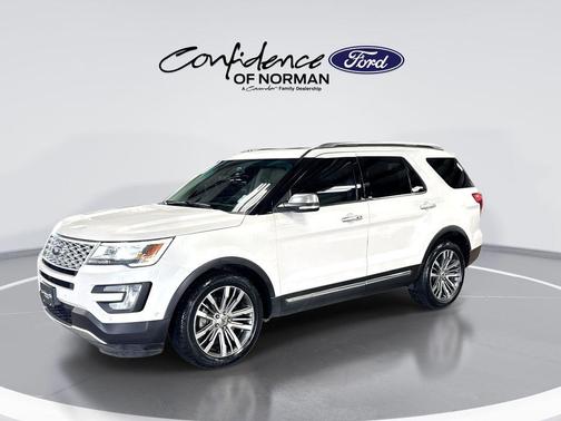 White Platinum Tri-Coat Metallic 2017 Ford Explorer Platinum