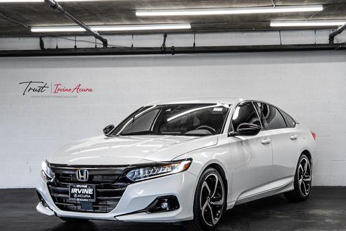 Platinum White Pearl 2021 Honda Accord Sport 1.5T