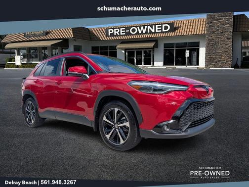 Barcelona Red Metallic 2023 Toyota Corolla Cross Hybrid XSE